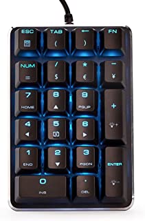 30- de descuento Mecanica teclado numerico gateron marron interruptor Wired hielo azul retroiluminado Numpad 21 teclas teclado portatil teclado negro Magicforce por Qisan