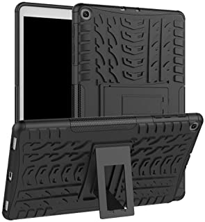 HoYiXi Funda para Samsung Galaxy Tab A 10.1 2019 Anti-Drop Estuche de Tableta Cubierta de Doble Protectora con Soporte Funcion Cover Case para Samsung Galaxy Tab A 10.1 (2019) T510 - T515 - Negro