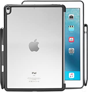 KHOMO Funda iPad Air 3 10.5 (2019) - iPad Pro 10.5 (2017) Carcasa Trasera Ultra Delgada y Ligera Compatible con Teclado y Apple Pencil 1 - Transparente y Negra