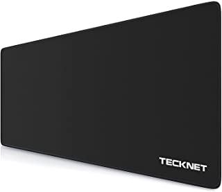 TECKNET XXL Alfombrilla de Raton - Gaming Mousepad 900x450x4mm- Base de Goma Antideslizante- Superficie con Textura Especial- Compatible con raton laser y optico