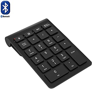 Teclado numerico Bluetooth- Teclado numerico Rytakide 22 Teclas Portable- inalambrico y Bluetooth Extensiones de tecladopara Data Entry de Contabilidad financierapara Laptop- Escritorio- PC- Notebook