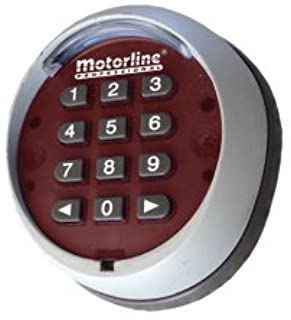 Teclado numerico inalambrico Motorline TEC1 para accionamiento de automatismos- Motores y centrales de Garaje- Puertas peatonales- Control de accesos