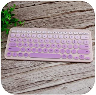 Toit - Protector de pantalla de silicona flexible para teclado Logitech K380 K 380 y teclado Bluetooth multidispositivo mecanico protector de piel Gradual Purple size