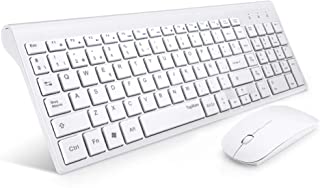 teclado inalámbrico blanco