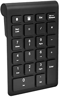 yidenguk Teclado numerico Bluetooth- Teclado numerico Portatil de 22 Teclas Compatibilidad con Windows- iOS- Android- para Computadora de Smartphone- Escritorio-PC Portatil- Negro