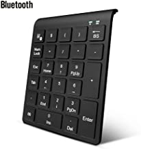 Zwini Teclado numerico Bluetooth Teclado numerico inalambrico 27 ​​teclas Teclado numerico externo para computadora portatil PC de escritorio Tableta portatil